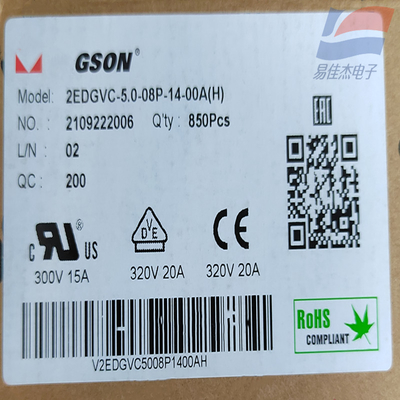 Konektor Steker Universal 2EDGK-5.0-08P-14-00A (H) Blok Terminal Dapat Dipasang