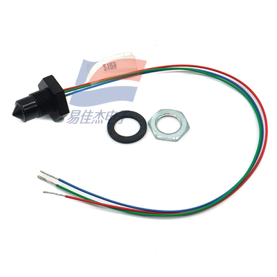 LLC102000 Sensor Cairan Kompak Untuk Lingkungan Keras Pemasangan Berulir Output Arus 2,5 MA