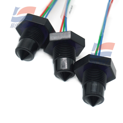 LLC102000 Sensor Cairan Kompak Untuk Lingkungan Keras Pemasangan Berulir Output Arus 2,5 MA