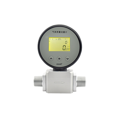 AMS2106 Gas Mass Flow Meter Sensitivitas Tinggi Digital Display