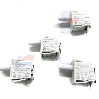YJJ 1DM1 Microswitch Basic/Fast-Acting Switch 10A 277VAC Piston Single-Pole Double-Throw