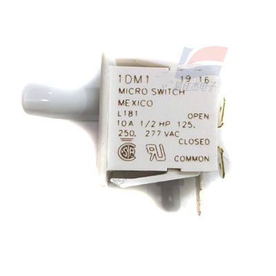 YJJ 1DM1 Microswitch Basic/Fast-Acting Switch 10A 277VAC Piston Single-Pole Double-Throw