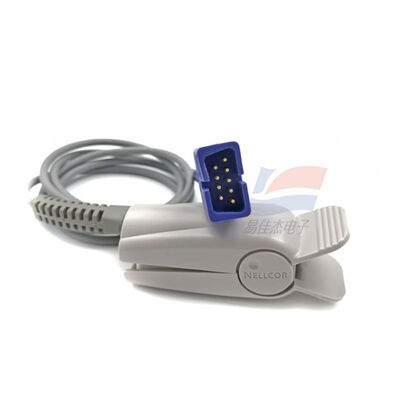 DS100A Sensor SpO2 ujung jari dapat digunakan kembali untuk orang dewasa 9-pin DB9