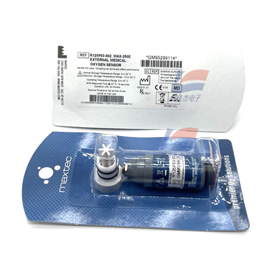 MAX250E R125P03-002 Sensor Gas Oksigen Elektrokimia Larut Untuk Peralatan Pernafasan